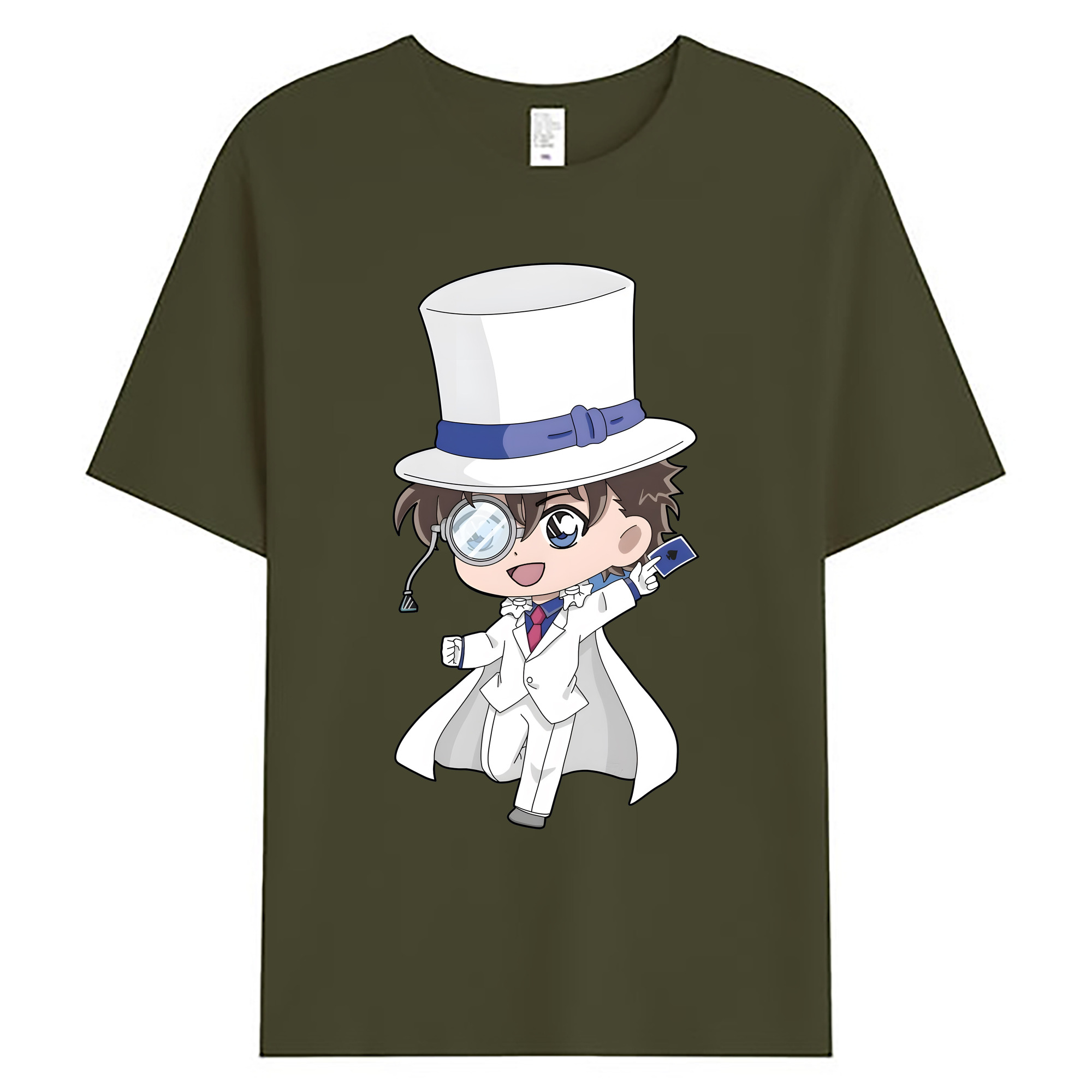 （画像用） 名探偵コナン くろば かいと Detective Conan Kuroba Kaito 綿100％ メンズ半袖Tシャツ｜肌触りやわらか＆通気性